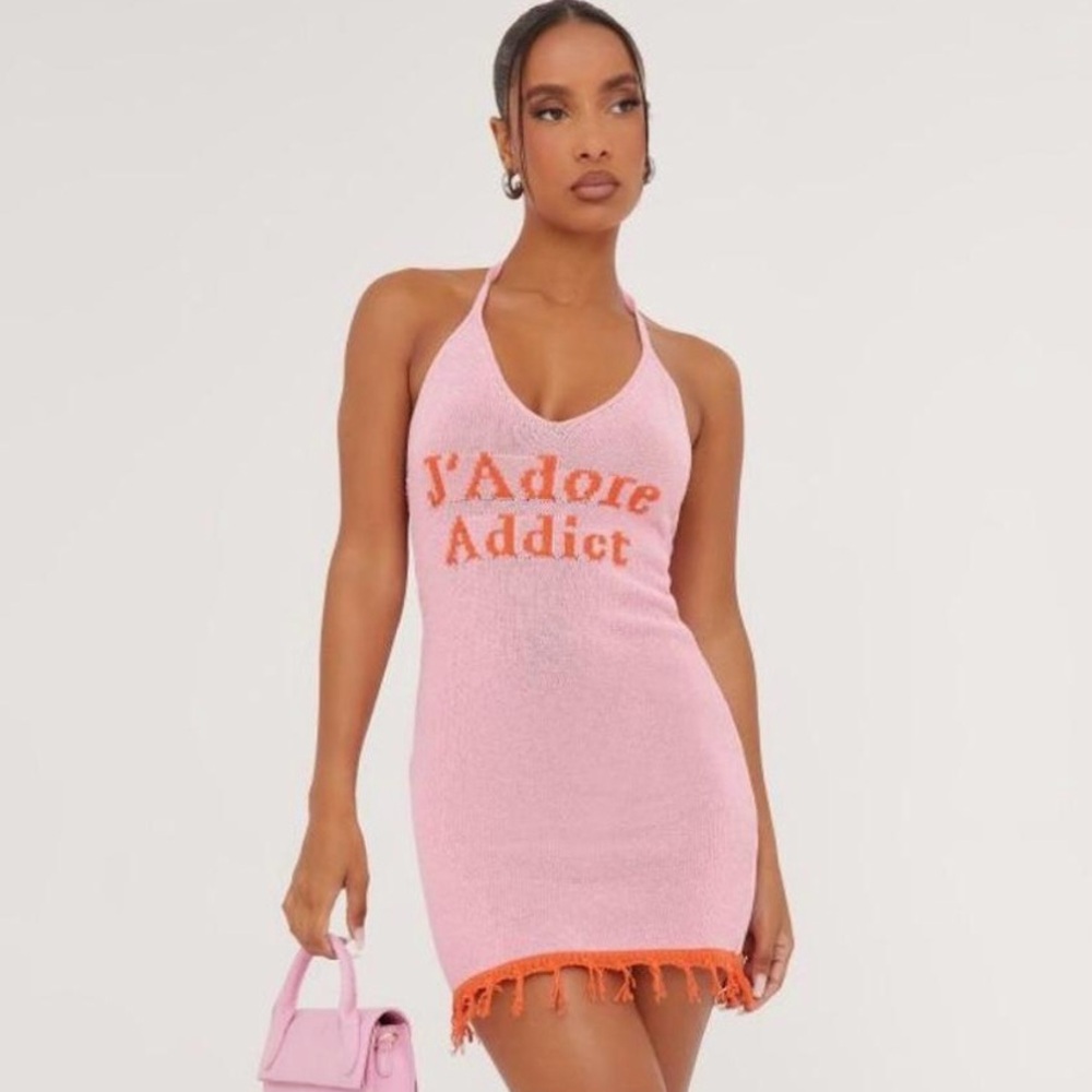 Adore Addict Pink Halter Maxi Dress